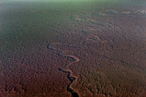 GEO ART - DISTRIBUTARY OF THE AMU DARYA RIVER - KARAKUM DESERT - TURKMENISTAN