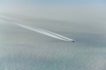 CARGO AIR BRIDGE BOEING B747-8 FREIGHTER - IN FLIGHT WITH VAPOR TRAILS CARGO AIR BRIDGE BOEING B747-8 FREIGHTER - IN FLIGHT WITH VAPOR TRAILS