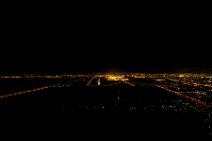 Approaching Ashgabat Airport by night - Turkmenistan Approaching Ashgabat Airport by night - Turkmenistan
