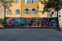 Graffiti in Le Panier - Marseille - France Graffiti in Le Panier - Marseille - France