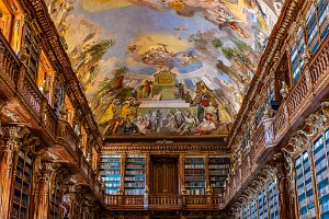 DOCU - LIBRARY OF STRAHOV MONASTERY - PRAGUE